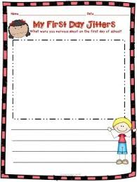 First Day Jitters Freebie Back To School Activities First Day Of School First Day Of School Activities School Activities Back To School Activities
