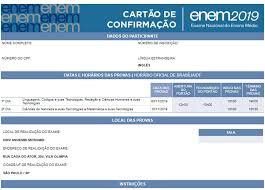 Com a suspensão das aulas os alunos do ensino médio se sentem despreparados para fazer a prova enem 2020, isso reflete no perfil do candidato que vai prestar a prova com um número superior de alunos que já estão formados no. Enem 2019 Locais De Prova Estao Disponiveis Para Consulta No Cartao De Confirmacao Enem 2019 G1