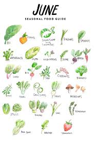 In Season Food List For June Seasonal Food Food Lists Different Fruits And Vegetables