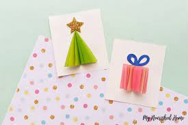 1st, roll about 11 small circles with yellow quilling paper and bright red quilling paper, each circle is about you can send this 3d christmas tree card to your friends on christmas , it must be a particular gift with your talent. 3d Christmas Cards A Fun Papercraft For Kids And Adults My Nourished Home