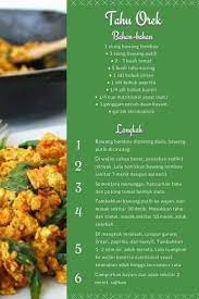 Resep Tahu Orek Scramble Tofu Resep Tahu Makanan Minuman Bayam