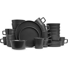 And much like how chefs must change their recipes for airplanes, there are certain dishes that should be altered to make the transition from kitchen to room service. Stone Lain Coupe Dinnerware Set Service For 8 Black Matte Walmart Com Walmart Com