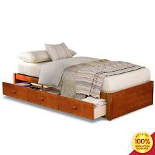 Who knew kids came with so many little things that once we had the platform bed frame put together my little mister was really excited and couldn't we just finished this build! Hooseng Twin Size Platform Storage Bed With 3 Drawers No Box Spring Needed Dark Oak Buy Online In Bahamas At Bahamas Desertcart Com Productid 200403375