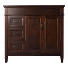 Buy bathroom vanity cabinets online at thebathoutlet · free shipping on orders over $99 · save up to 50%! Home Decorators Collection Ashburn 36 In W Bath Vanity Cabinet Only In Mahogany Asga3621d The Home Depot
