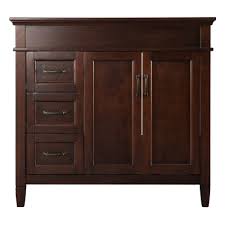 The standard bathroom vanity height for a long time was 30 to 32 inches tall—but not anymore. Home Decorators Collection Ashburn 36 In W Bath Vanity Cabinet Only In Mahogany Asga3621d The Home Depot