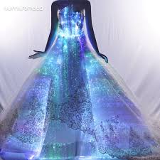 Gente Que Hace Vestidos Con Optic Fiber Shenzhen Fashion Luminous Technology Co Ltd Lumisonata Fashion Dark Wedding Dress Light Up Dresses Fiber Optic Dress
