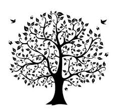 Black And White Silhouette Black And White Tree Clipart Pin By Ita Ariani On Stars And Such Black And White Tree Tree Silhouette Tree Decal Nursery