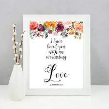 Yes, the bible has plenty to say about gratitude but it's also rich with lessons about the real meaning of love, both god's and your own, which means you'll find plenty of insight and wisdom. Wall Art Canvas Painting Home Decor Bible Verses Typography Prints Watercolor Flowers Love Quotes Verse New Christian Shopee Philippines