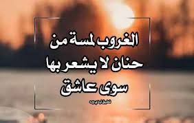 كلام جميل عن الغروب ليدي بيرد