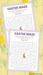 Free printable easter cards to download and print at home. Free Printable Easter Maze Easter Games And Activities Pjs And Paint