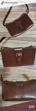 Wilson S Leather Petite Studio Handbag This Brown Purse Is 100 Leather A Buckle Front Look With A Snap Closure Wilsons Leather Bag Wilsons Leather Leather