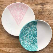Peinture Sur Céramique - Technique Du Grattage - Assiette Décorée | Peinture  Sur Céramique, Ceramique, Peinture