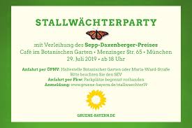 Von den meisten großstädten in deutschland erreicht man münchen mit dem zug tagsüber stündlich. Stallwachterparty 2019 Grune Bayern