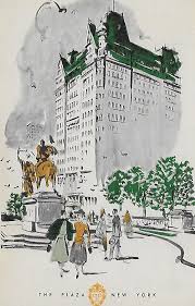 Vintage 1940 S Travel Postcard The Plaza Hotel New York City By 20thcenturycool On Etsy City Postcard Vintage New York Nyc Tourism