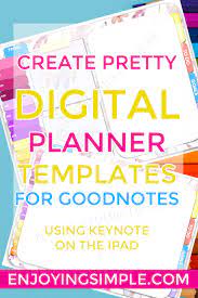 Find out how to start digital planning, the best apps and a free digital planner to try before purchasing a digital planner, i strongly recommend trying a free version. How To Create A Digital Planner With Hyperlinks In Keynote Enjoying Simple