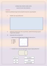 Bangun Ruang Sisi Lengkung Worksheet