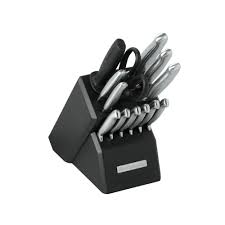 Tyson And Chris 14 Pc Stainless Steel Kitchenaid Block Set Cutlery At Sears Kitchen Aid Kitchenaid Knife Set Stainless Steel Knife Set