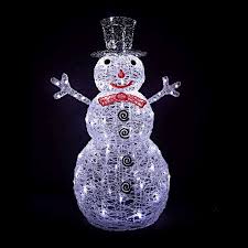 Outdoor christmas led lights moving laser projector landscape garden xmas lamp. Buy Acrylic Led Snowman Garden Decoration Online At Cherry Lane