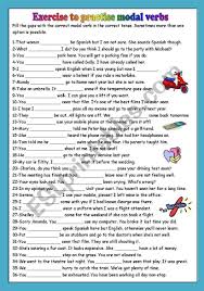 Some answers may be used more than once. Modal Verbs Upper Intermediate Level Verb Worksheets Teaching Vocabulary Teaching Writing