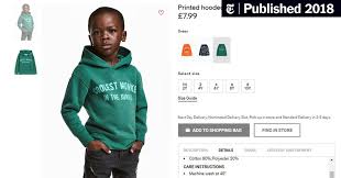 H&m has since it was founded in 1947 grown into one of the world's leading fashion companies. H M Apologizes For Monkey Image Featuring Black Child The New York Times