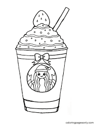 Provided above is a collection of coffee coloring pages for your little coffee lover. Starbucks Coffee Logo Printable Coloring Pages Starbucks Coloring Pages Coloring Pages For Kids And Adults
