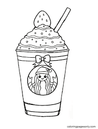Here is a set of 10 superhero fruit colouring pages. Cup Starbucks Drink Coloring Pages Starbucks Coloring Pages Coloring Pages For Kids And Adults