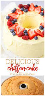 Easy Chiffon Cake Recipe Lil Luna Recipe Chiffon Cake Easy Cake Recipes Dessert Recipes