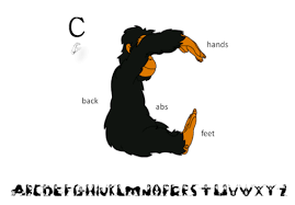 Your yoga alphabet stock images are ready. Prof Alphabet Alphabet Anthropologist Doctor Of Letters Introduces Our Alphabet Fitness Fonts Alphabet Fitness