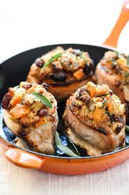 Jimmy kerstein, author of the butchers guide an insiders view demonstrates how to home butcher a boneless pork loin 10 ways. Stuffed Pork Chops Plus 10 More Ways To Use Leftover Stuffing Foodiecrush Com Boneless Pork Chop Recipes Baked Stuffed Pork Chops Salmon Recipes Oven