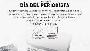 ¿cuando es el día del periodista? Dia Del Periodista El Intendente De Montecarlo Los Saluda En Su Dia