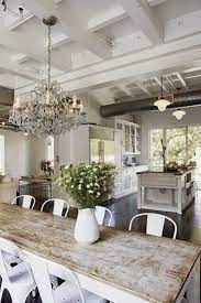 Coastal Charm Farmhouse Style Dining Room Design Modern Kitchen Inspirations Chic Kitchen