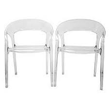 Lumina Set Of 2 18 H Acrylic Modern Arm Chairs Clear Baxton Studio For The H Clear Dining Chairs Acrylic Dining Chairs Accent Chair Set
