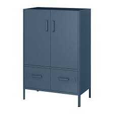 Idasen Cabinet With Doors And Drawers Blue 311 2x181 2x467 8 80x47x119 Cm Ikea Ikea Drawers Cabinet Doors