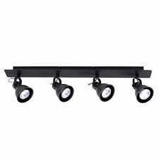 Rampe 4 Spots Industriel Gu10 Metal Noir Mat 4 Seynave Metal Noir Rampes Spot Industriel