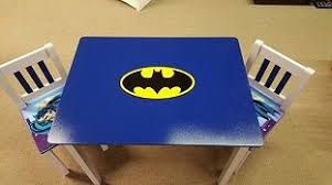 Superman Superheroes Kids Table 2 Chair Set Kid Table Chair Batman Kids
