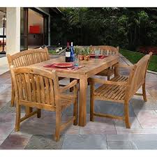 Amazonia Teak Geneve 5piece Teak Rectangular Dining Set You Can Find More Details By Visiti Patio Furnishings Outdoor Dining Furniture Teak Outdoor Furniture