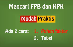 Menuliskan kelipatan dari bilangan yang akan dicari kpknya. Ringkasan Materi Fpb Dan Kpk Beserta Dengan Contohnya Praktis Semua Halaman Nakita