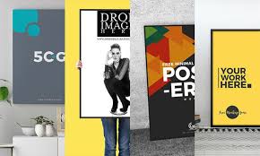 15 Newest Free Psd Poster Mockups Of 2018 For Creative Designers Free Psd Poster Poster Mockup Design Inspiration