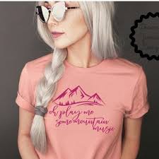 Play Me Some Mountain Music Alabama Country Song Mountain Shirt Design  Sublimation Waterslide PNG Digital Shirt Design