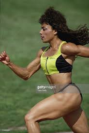 Apr 18, 2014 · olympian florence joyner, known widely as flo jo, was born florence delorez griffith on december 21, 1959, in los angeles, california. Olympic Gold Medallist Florence Griffith Joyner During A Training Run Female Athletes Muscular Women Muscle Women