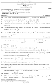 Odată cu publicarea acestor modele de subiecte, candidaţii care vor susţine examenul de bacalaureat de anul viitor mai. Bac 2020 Modele De Subiecte Pentru Bacalaureat Au Fost Publicate De Ministerul EducaÈ›iei DescarcÄƒ Modele De Teste De MatematicÄƒ RomanÄƒ Istorie Edupedu Ro