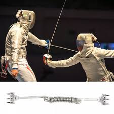 Des salles d'escrime de l'accademia di scherma al foro italico (it) ; Accessoires De Cloture En Caoutchouc Fiche A 3 Broches Cordon De Corps Cable Equipement De Ligne A Main Feuille De Sabre Aliexpress