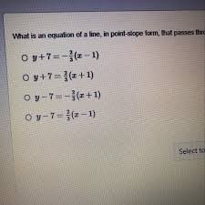 Recall that the standard form of a linear equation is ax+by=c. Write An Equation Of The Line In Point Slope Form That Passes Through Two Given Points Brainly Tessshebaylo