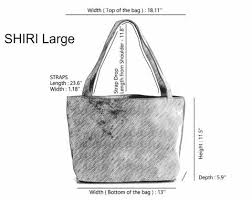Shiri Tote Size Guide Mayko Bags