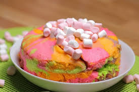 Kue ulang tahun blue bell ice cream bombe. Resep Bolu Kukus Pelangi Sederhana Dan Praktis