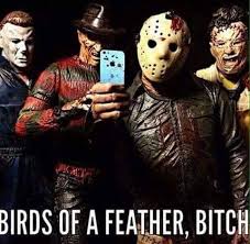 Birds Of A Feather Movie Pin By Moon Moon On Monsters Funny Horror Horror Freaks Horror Movie Icons