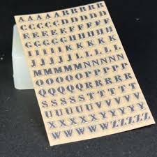 The english alphabet consists of 26 letters: Metal Sticker 3mm Letters And Numbers Gold 1 20