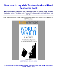 History of the world war: Pdf Download Online Pdf World War 2 World War Ii In 50 Events From