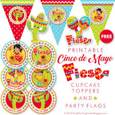 Free Printable Cinco De Mayo Printables Cinco Cincodemayo Carlachadwick In 2020 Mexican Fiesta Party Decorations Fiesta Party Decorations Luau Party Decorations