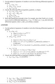 Subject to the initial condition y(0) = 0 (this is the dierential equation describing the velocity of a sky diver). Solved 1 Use The Method Of Separation Of Variables To So Chegg Com